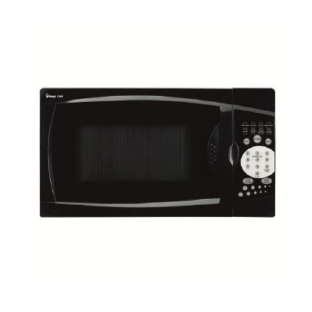 This Microwave Oven features .7 cubic feet interior space, electronic controls with digital display, Express Cooking function for instant startup, 8 pre-programmed cooking modes, a rotating glass turntable for even cooking results, and a stylish exterior.