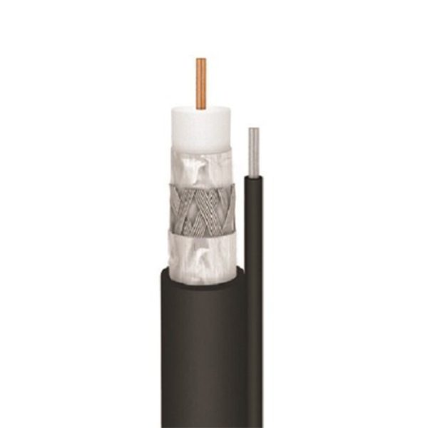 Cable,RG,SolidCopper,Single,withGround,',Black