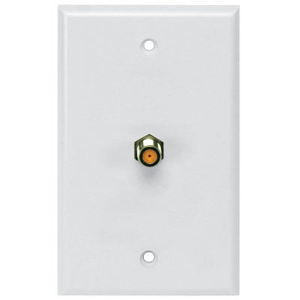 PVSCTEWhitewallplate,SingleHFF,ULDIRECTV®Approved(Orange)