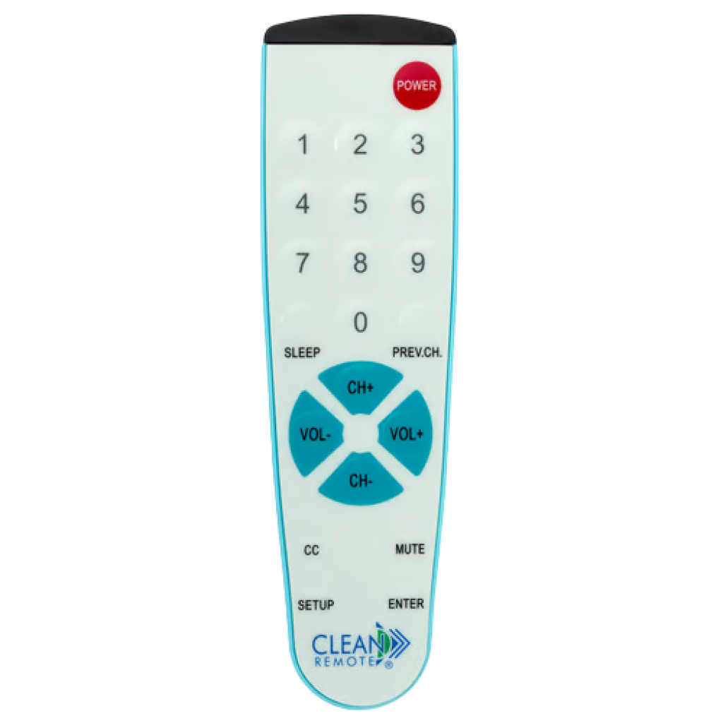 Clean Remotes' CR2BB TV-only remote is preset for LG, Samsung & RCA TVs.

 	One-touch, no-code setup for other brands
 	Big Button
 	Never has to be reprogrammed, even if the batteries are removed