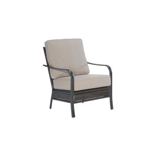 CommercialAluminumWovenClubChairWithSunbrellaCushionS/