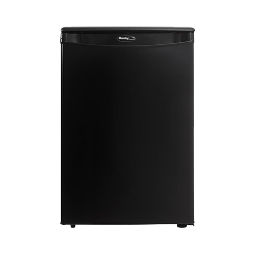 Compact Refrigerator 2.6 Energy Star

 	Black or White
 	Unit Dimensions: Width 17 11/16 in. (45 cm), Depth 20 1/16 in. (51 cm,) Height 26 15/16 in. (68.5 cm)