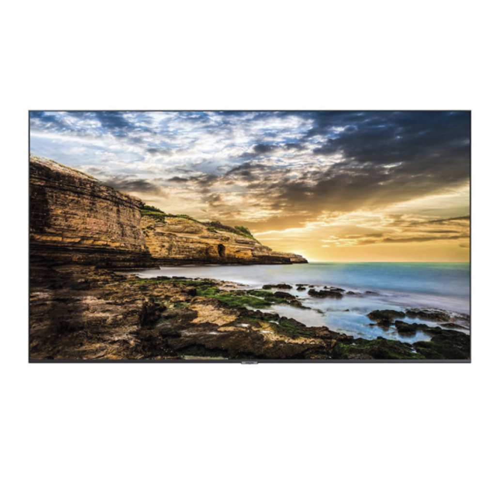 4K that offers superior color, detail, and affordability.
43″ 50″ 55″ 65″ 70″ 75″ 82″

 	Powerful Crystal UHD picture quality
 	Load and share content with ease
 	Control displays in multiple locations instantly
 	Slim and modern design
 	Full 3-year commercial warranty, 16/7 operation