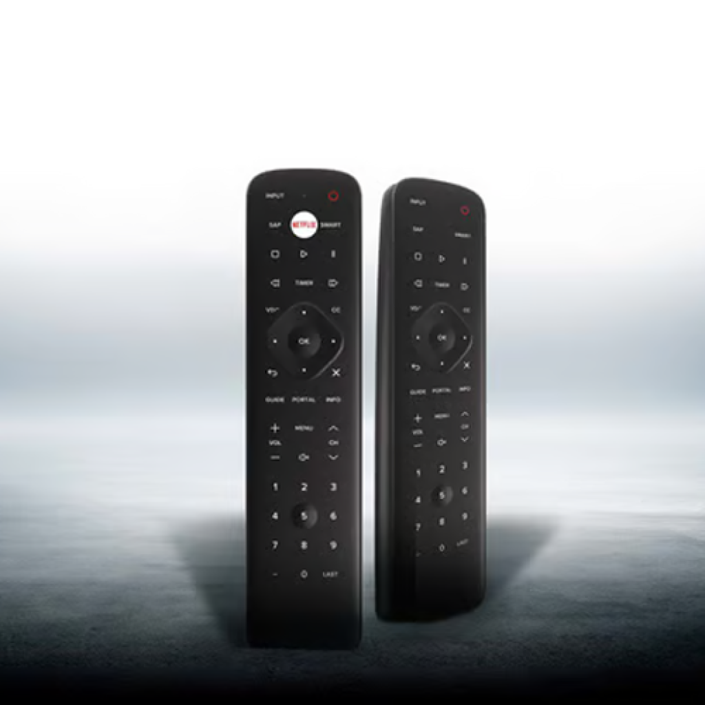 Hospitality TV Remote for TV/STB, Slate-RX, Cleanable


 	LG Slate-RX remote controls are designed to work seamlessly with Pro:Centric hospitality televisions or set-top box solutions.
 	The HOSPSTRCSR1 gives guests complete control of the TV. For properties that offer Netflix®, choose the HOSPSTRCSN2 that features a convenient Netflix launch button.
 	Includes buttons for portal, guide, info, and the ability to set up a television or set-top box during installation. Multi-code IR programming provides control where multiple televisions are installed in a room.