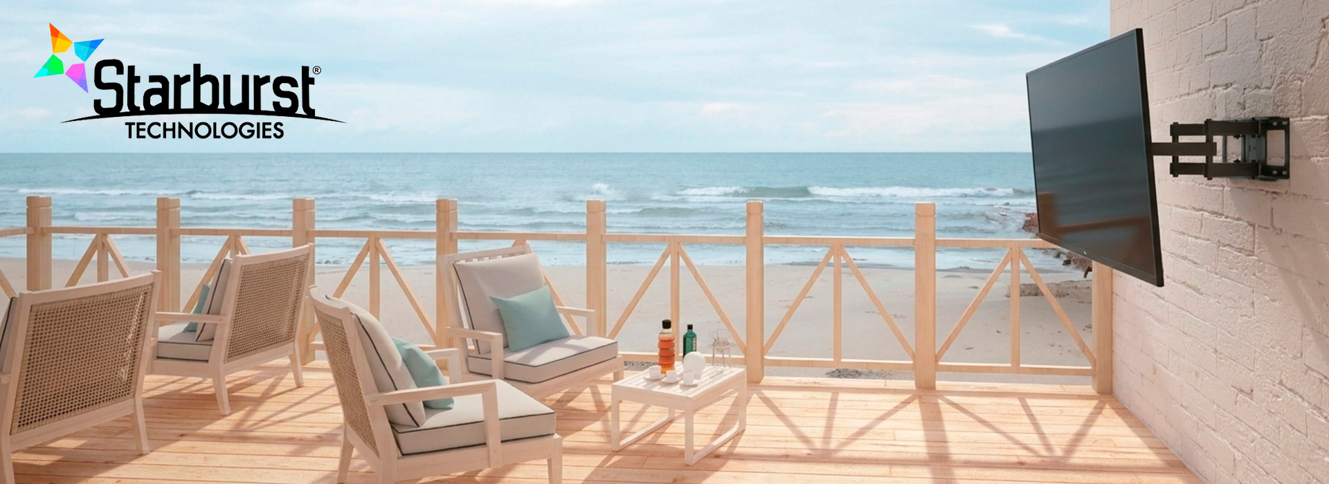 Starburst TV Mounts Banner